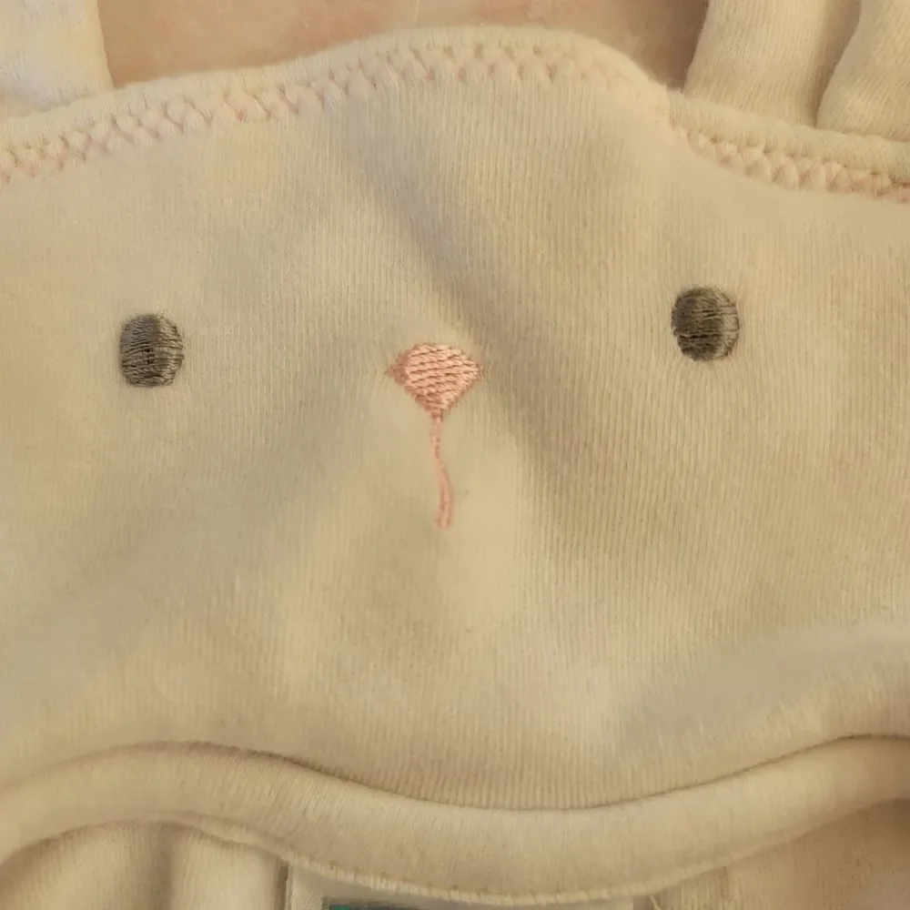 Baby girl Little Me 9 month rabbit button up coat 100% cotton